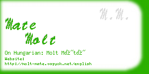 mate molt business card